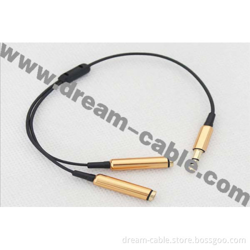 3.5mm Jack Earphone Audio Splitter Cable for iPod MP3 MP4